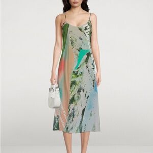 RACHEL COMEY Wren Silk Slip Dress in New York Review of Books Print